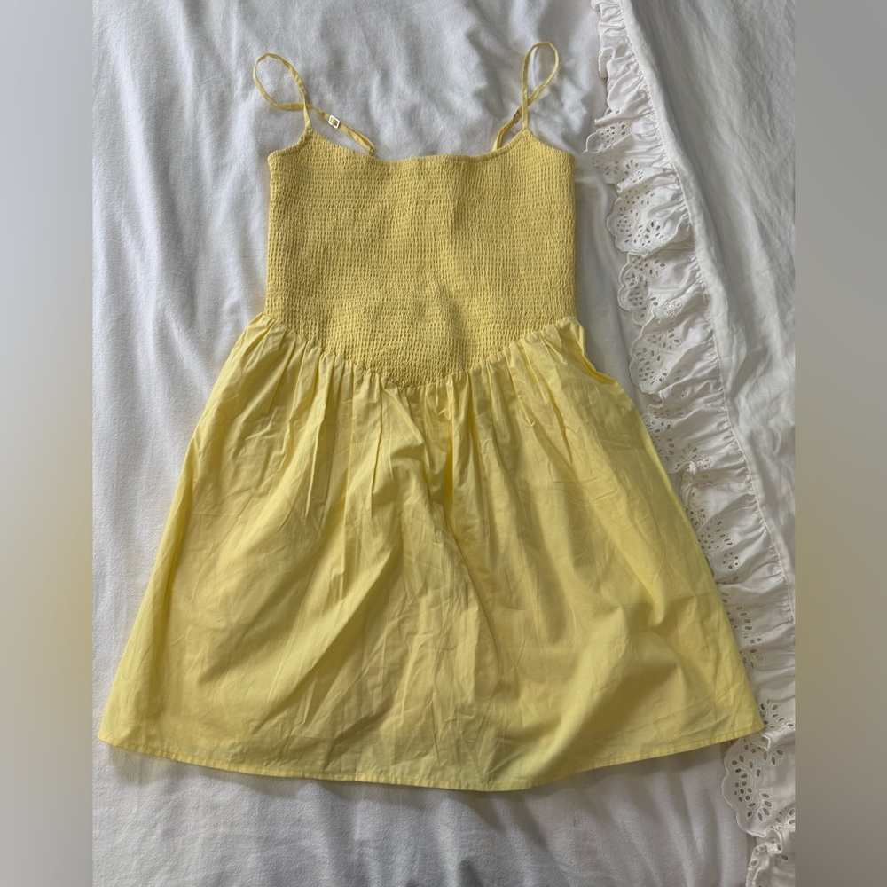 Abercrombie & Fitch  Butter Yellow Mini Dress